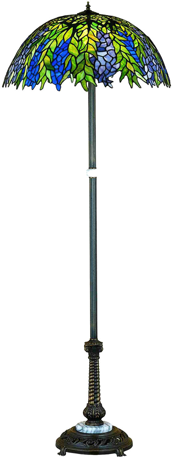 Meyda Tiffany 31113 Three Light Floor Lamp, Antique Copper