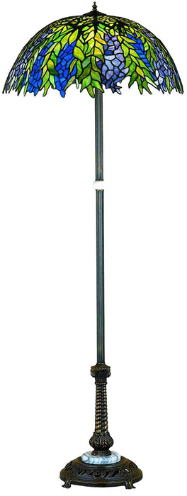Meyda Tiffany 31113 Three Light Floor Lamp, Antique Copper