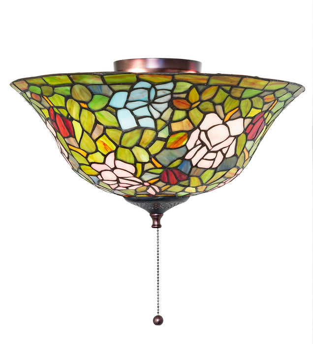 Meyda Tiffany 27445 Flushmount, Purple/Blue Burgundy Pink Purple/Blue