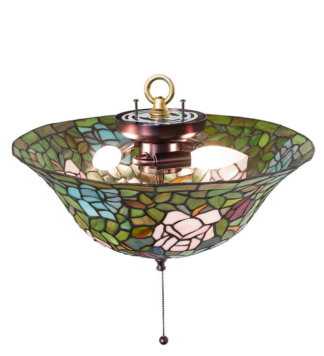 Meyda Tiffany 27445 Flushmount, Purple/Blue Burgundy Pink Purple/Blue