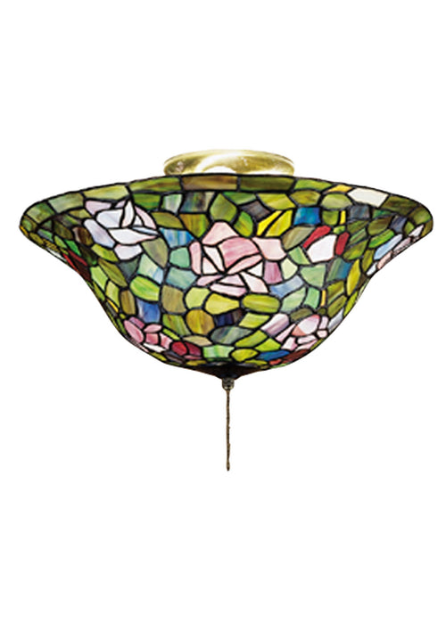 Meyda Tiffany 27445 Flushmount, Purple/Blue Burgundy Pink Purple/Blue