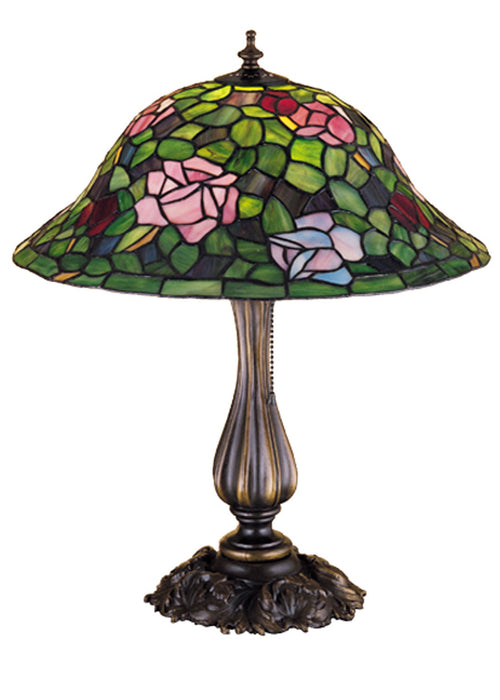 Meyda Tiffany 26489 One Light Table Lamp, Craftsman Brown