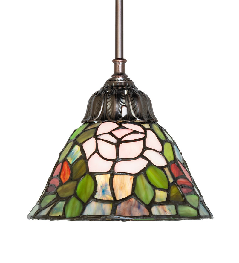 Meyda Tiffany 48927 One Light Mini Pendant, Rust