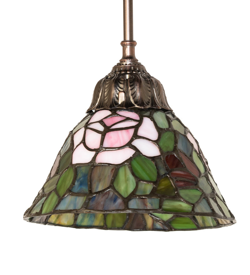 Meyda Tiffany 48927 One Light Mini Pendant, Rust
