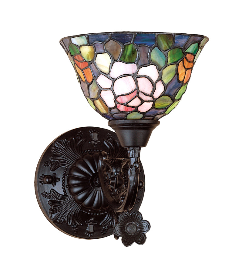 Meyda Tiffany 27232 One Light Wall Sconce, Craftsman Brown