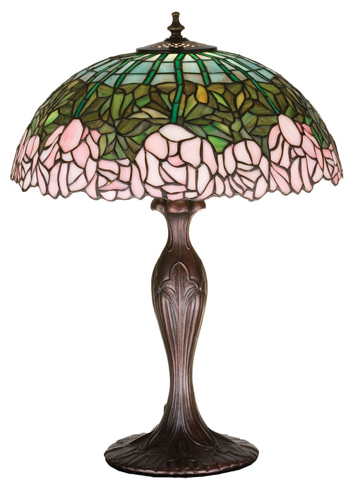 Meyda Tiffany 31143 One Light Table Lamp, Mahogany Bronze