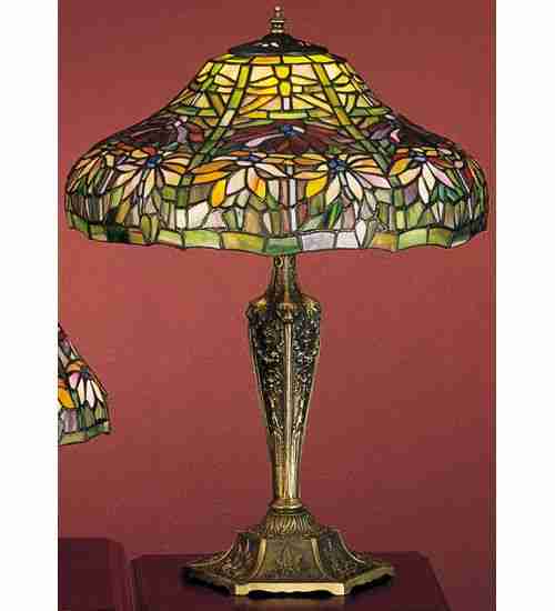 Meyda Tiffany 26632 One Light Table Lamp, Bronze