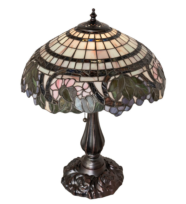 Meyda Tiffany 38516 One Light Table Lamp, Steel
