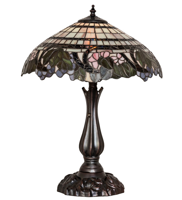 Meyda Tiffany 38516 One Light Table Lamp, Steel