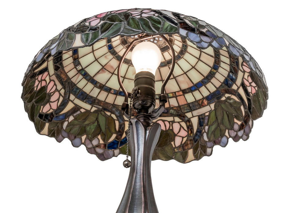 Meyda Tiffany 38516 One Light Table Lamp, Steel