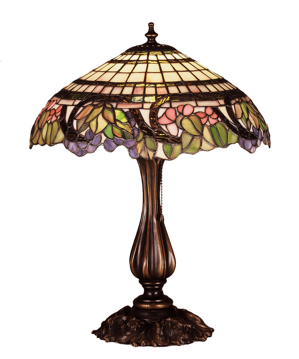 Meyda Tiffany 38516 One Light Table Lamp, Steel