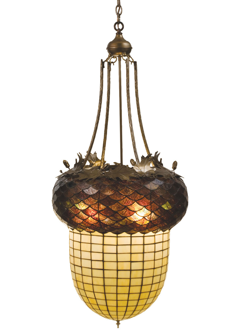 Meyda Tiffany 47612 Three Light Pendant, Antique Copper