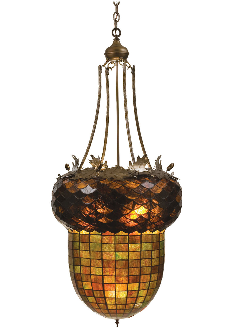 Meyda Tiffany 47611 Three Light Pendant, Antique Copper