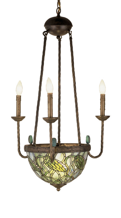 Meyda Tiffany 49261 Five Light Chandelier, Mahogany Bronze