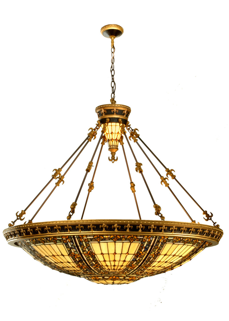 Meyda Tiffany 49726 Ten Light Pendant, Nu Gold & Copper Vein
