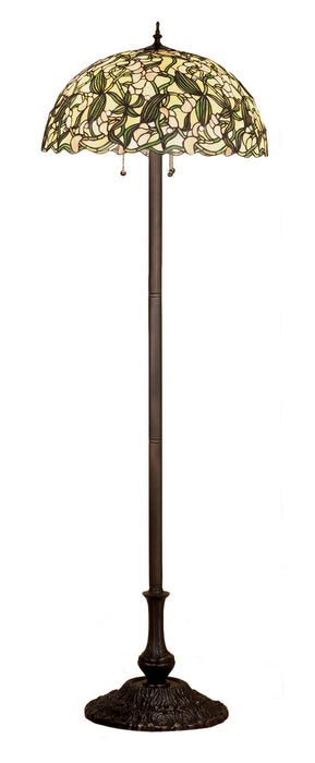 Meyda Tiffany 48623 Three Light Floor Lamp, Dark Roast