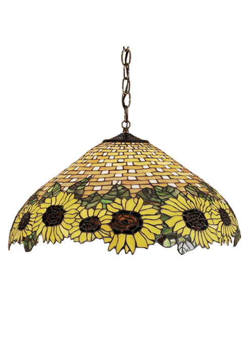 Meyda Tiffany 47627 Three Light Pendant, Beige Ha Ia Amber