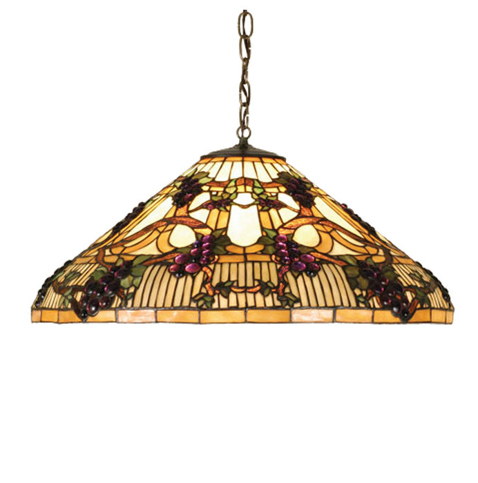 Meyda Tiffany 52185 Three Light Pendant, Bronze