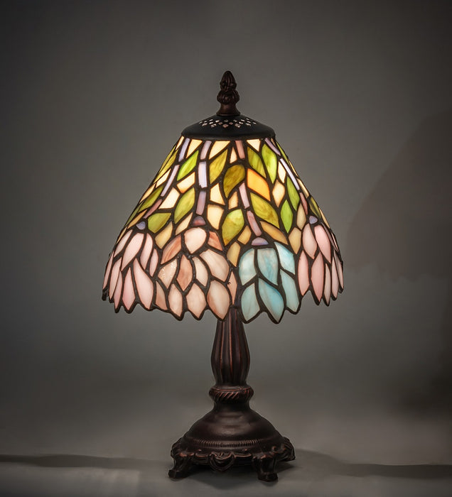 Meyda Tiffany 27294 One Light Mini Lamp, Mahogany Bronze