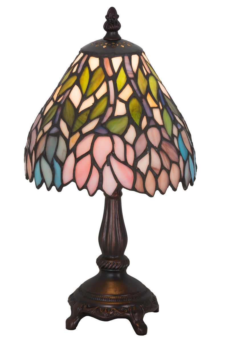 Meyda Tiffany 27294 One Light Mini Lamp, Mahogany Bronze