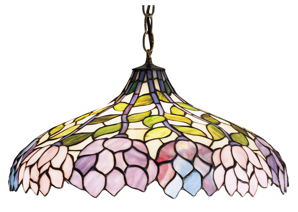 Meyda Tiffany 30449 Three Light Pendant, Mahogany Bronze