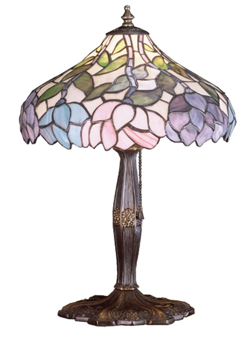 Meyda Tiffany 52134 One Light Accent Lamp, Beige Pink Pr Purple/Blue