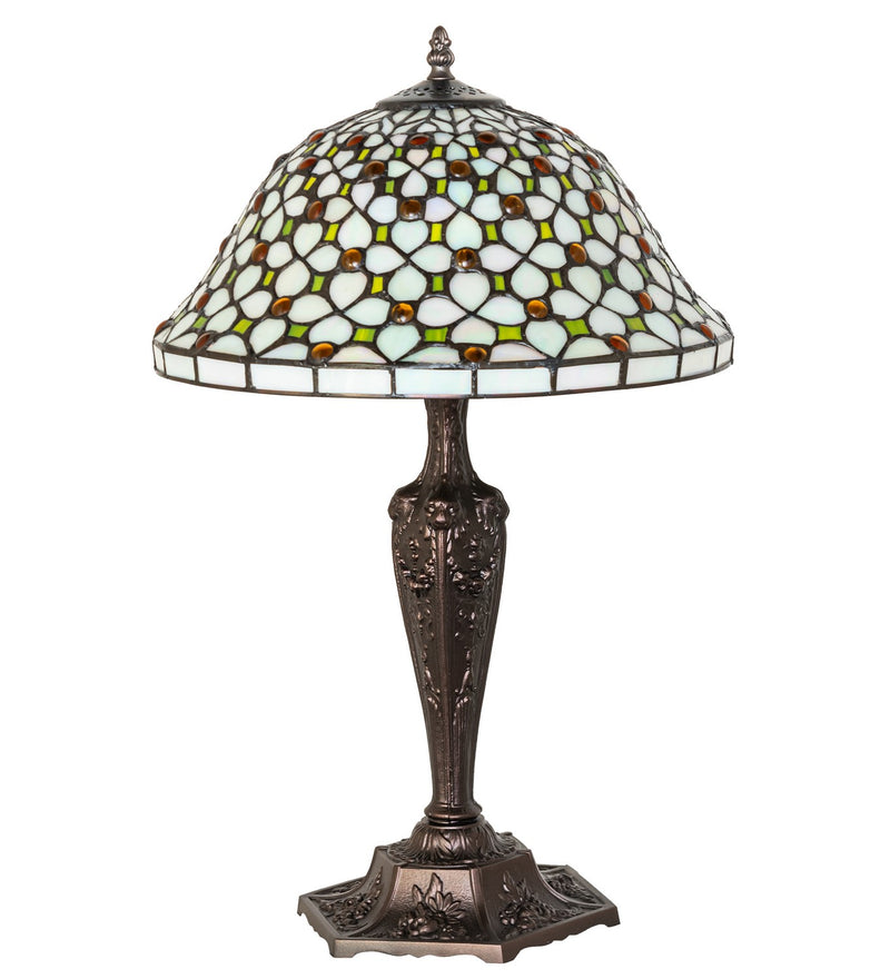 Meyda Tiffany 37782 One Light Table Lamp, Antique Brass