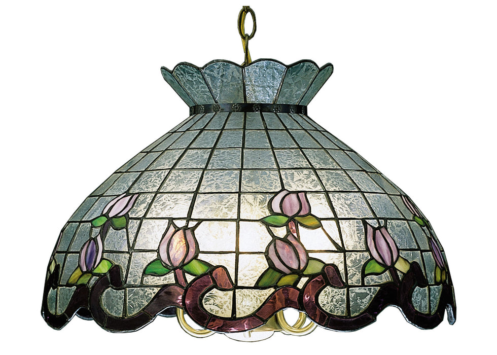 Meyda Tiffany 31208 Six Light Pendant, Zaz Purple Pink