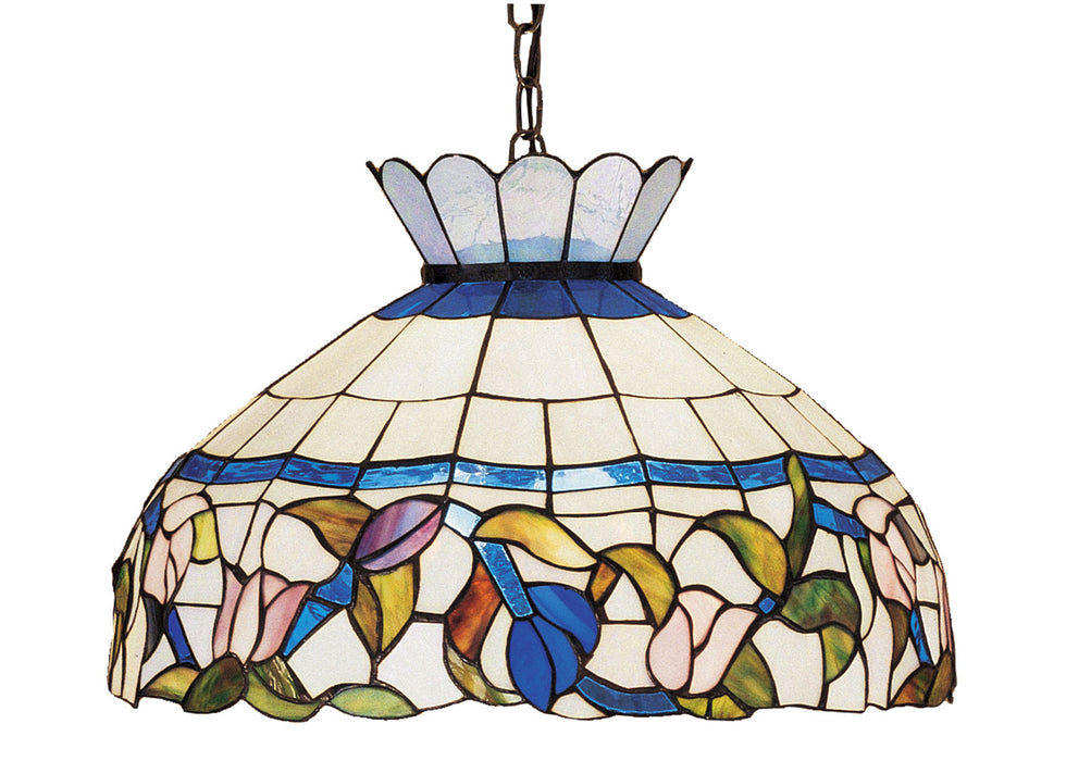 Meyda Tiffany 31255 Three Light Pendant, Cai Pink Lt Blue Blue