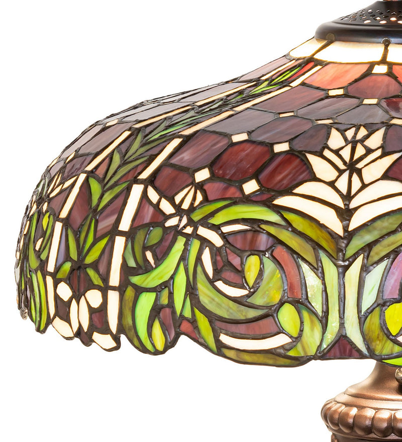 Meyda Tiffany 30386 One Light Table Lamp, Mahogany Bronze