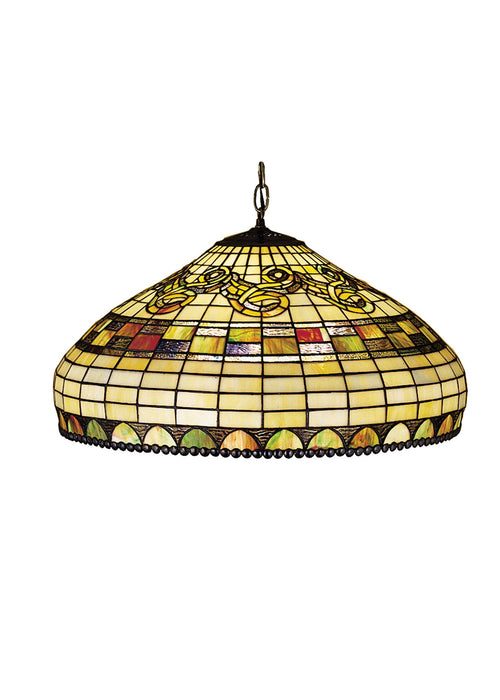 Meyda Tiffany 29509 Three Light Pendant, Mahogany Bronze