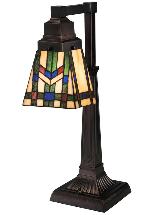 Meyda Tiffany 27656 One Light Desk Lamp, Antique Copper