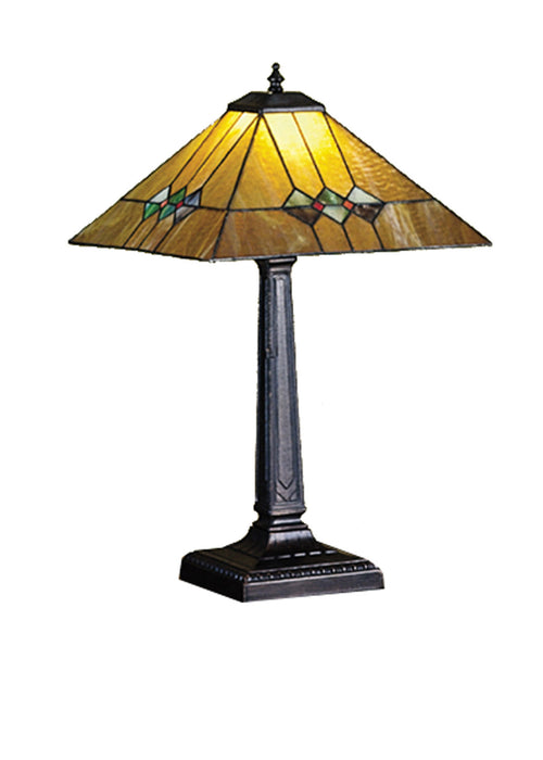 Meyda Tiffany 27855 One Light Table Lamp, Ha Flame