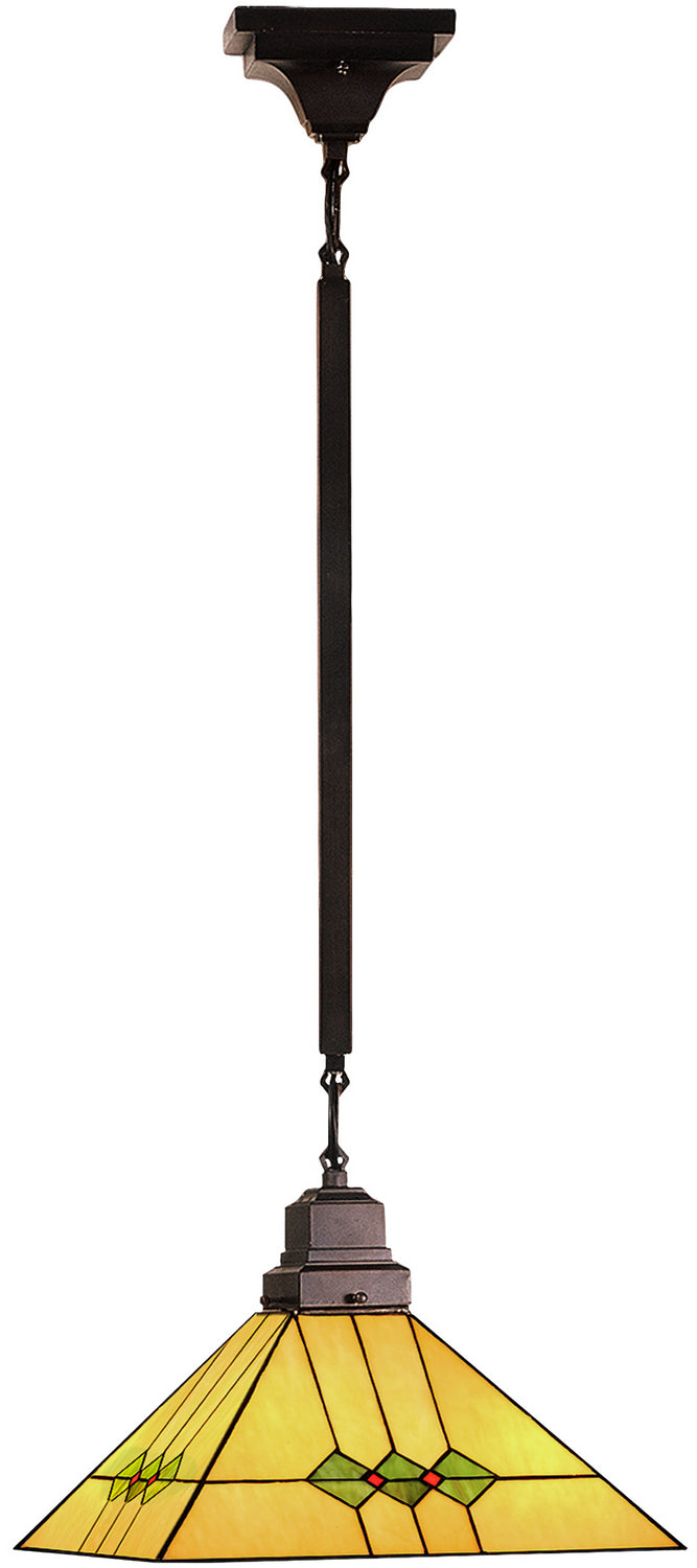 Meyda Tiffany 49114 One Light Pendant, Nickel