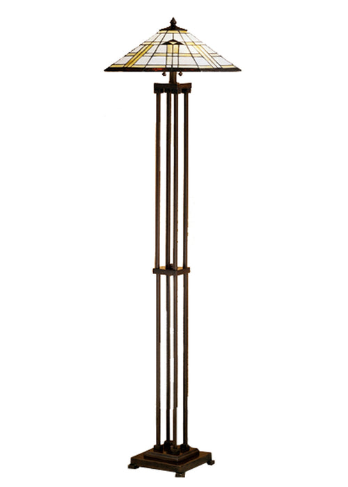 Meyda Tiffany 31240 Two Light Floor Lamp, Antique Copper