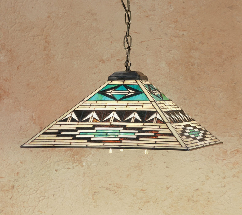 Meyda Tiffany 47597 Three Light Pendant, Ebna Amber Beige