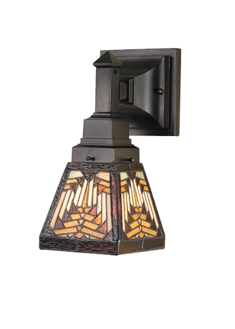 Meyda Tiffany 66524 One Light Wall Sconce, Verdigris