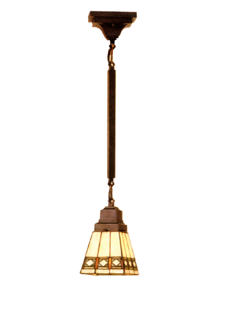 Meyda Tiffany 49105 One Light Mini Pendant, Rust,Wrought Iron