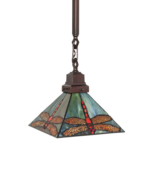 Meyda Tiffany 49104 One Light Pendant, Rust,Wrought Iron