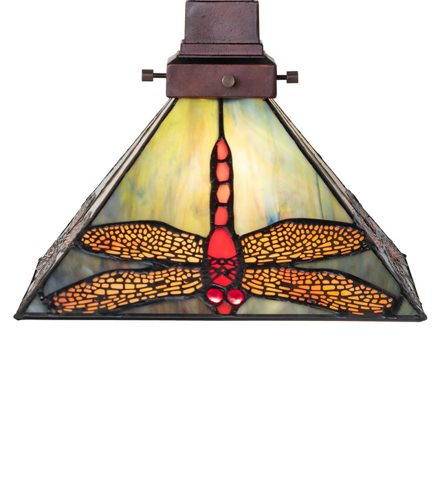Meyda Tiffany 49104 One Light Pendant, Rust,Wrought Iron