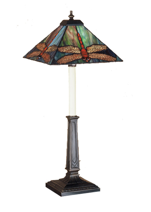 Meyda Tiffany 47833 One Light Table Lamp, Nickel