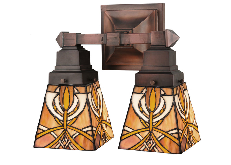 Meyda Tiffany 26483 Two Light Wall Sconce, Antique