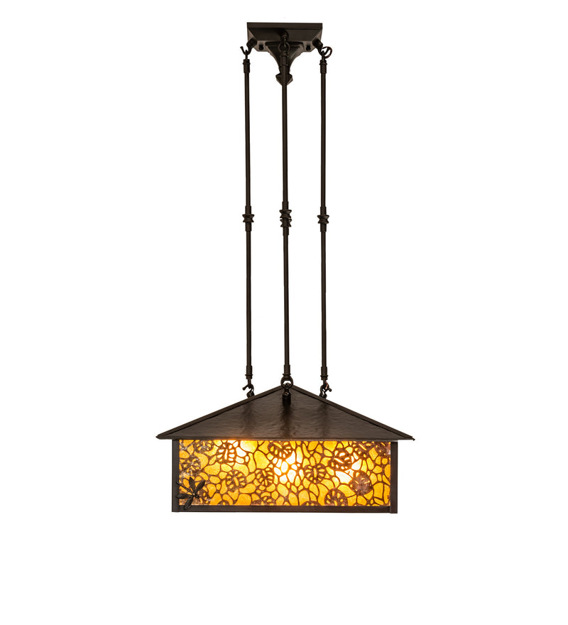 Meyda Tiffany 28292 One Light Pendant, Craftsman Brown Brass/Oil Rubbed Bronze