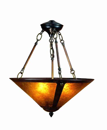 Meyda Tiffany 24699 Three Light Pendant, Bronze