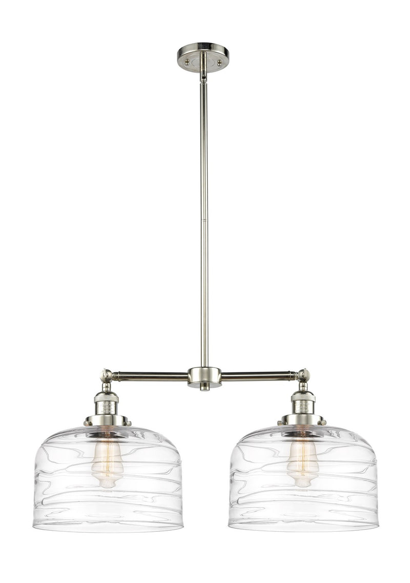 Innovations 209-PN-G713-L-LED LED Island Pendant, Polished Nickel