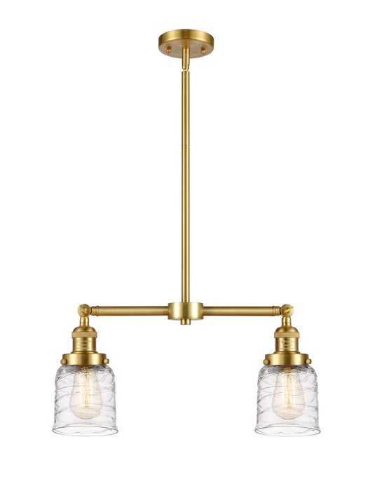 Innovations 209-SG-G513 Two Light Island Pendant, Satin Gold