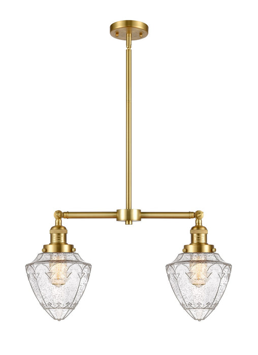Innovations 209-SG-G664-7 Two Light Island Pendant, Satin Gold