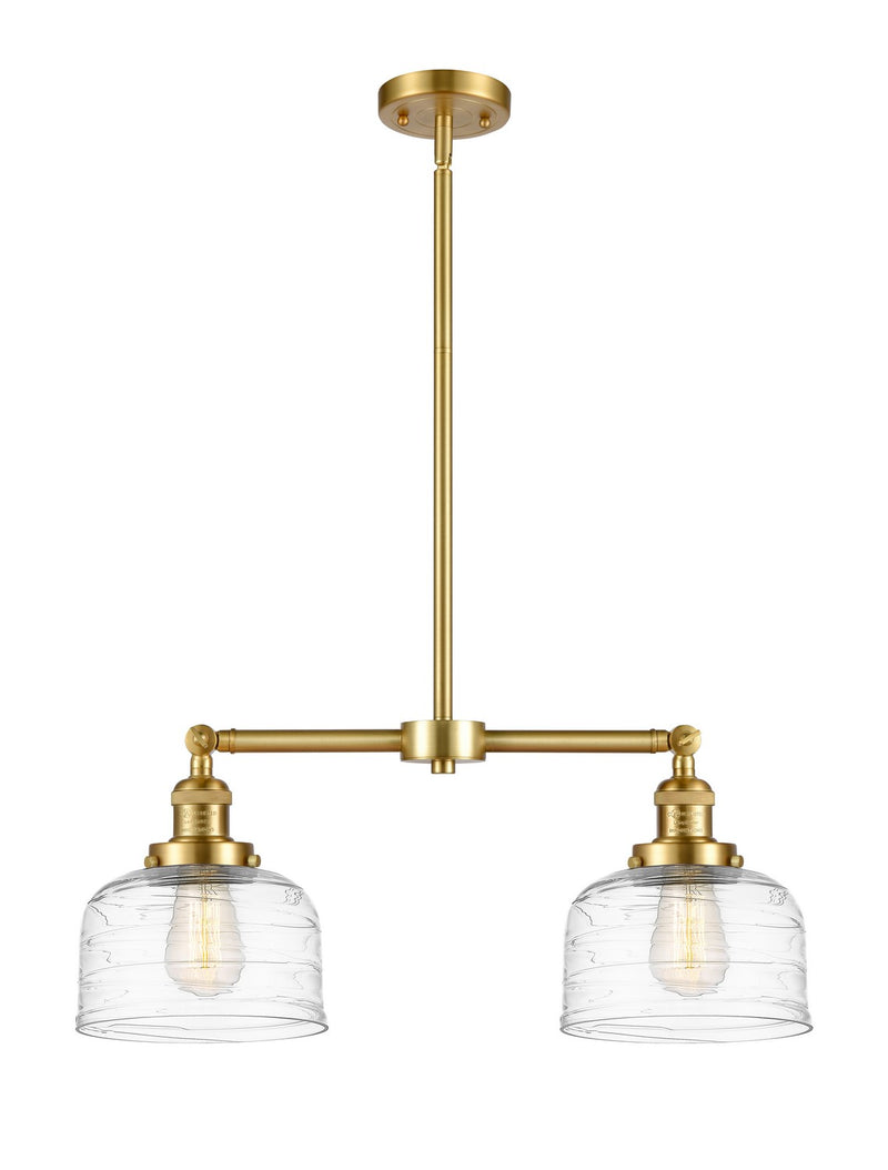 Innovations 209-SG-G713 Two Light Island Pendant, Satin Gold