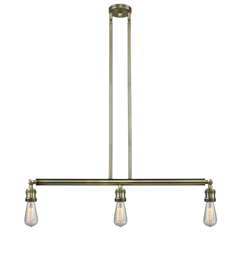 Innovations 213-AB Three Light Island Pendant, Antique Brass