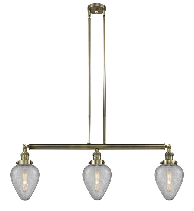 Innovations 213-AB-G165-LED LED Island Pendant, Antique Brass